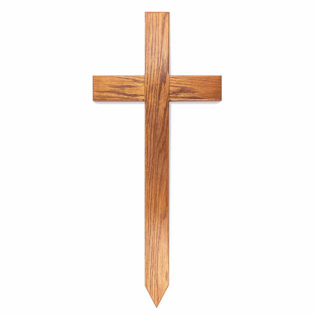 Grave Marker Oak Cross